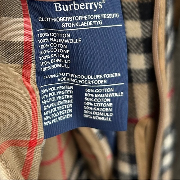 Burberrys Men’s Olive Green trench coat with zip out wool lining. Size 40 L - Picture 14 of 16